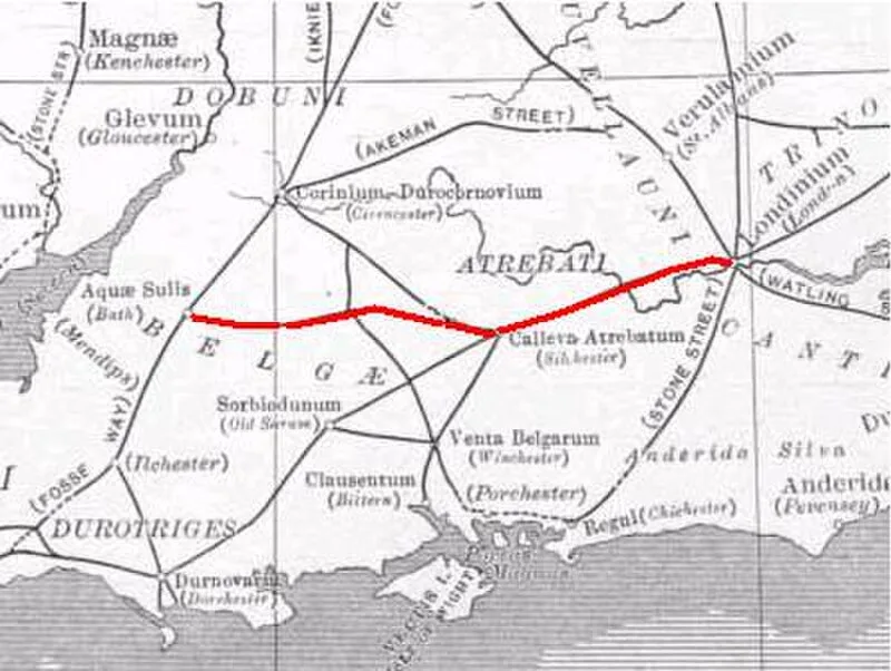 Roman Road from Silchester to Bath