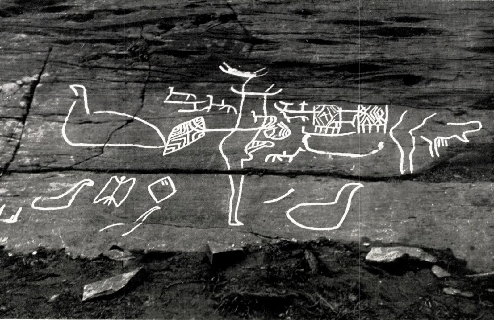 Rock Carvings in Central Norway
