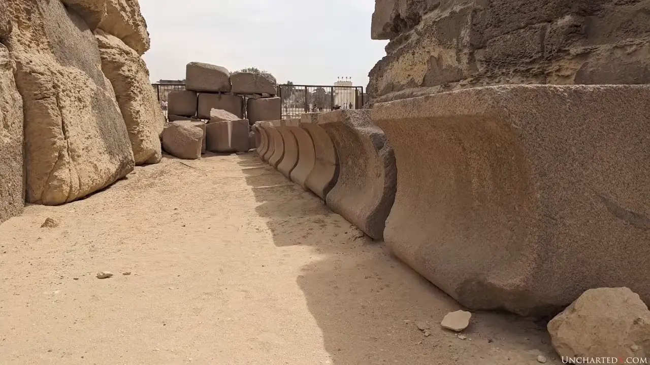 Precision machined granite artifacts on the Giza Plateau - the Cornice and Couch blocks!