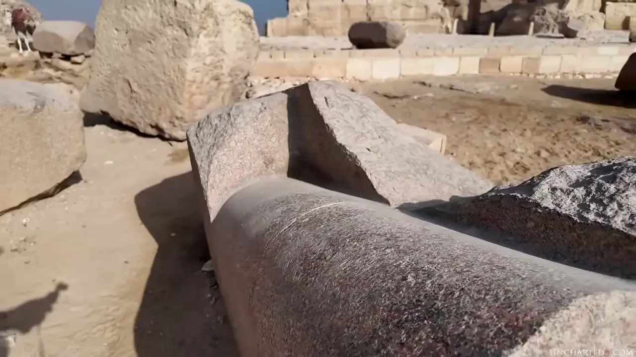 Precision machined granite artifacts on the Giza Plateau - the Cornice and Couch blocks!
