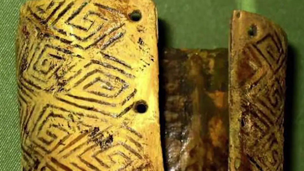 "Swastika Meanders" came from natural Mammoth Ivory features