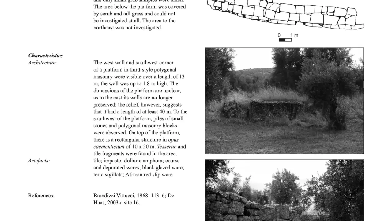 Lazio research dates Italian cyclopean platforms to before 800 BC, challenging 400s BC dating