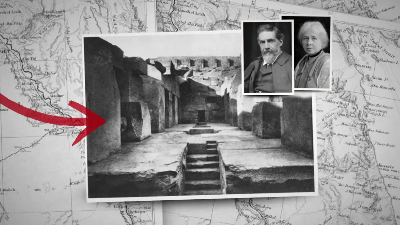 Flinders Petrie and Margaret Murray excavate Osirion in 1902, discovering massive megalithic architecture