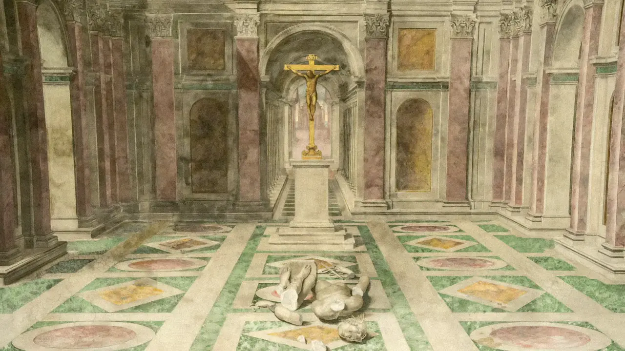 Alaric's sack of Rome (Italy) in 410 AD sparked Christian intellectual crisis