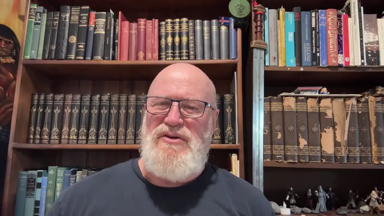 Norse gods depicted as mortal beings sustained by Idunn's longevity therapy