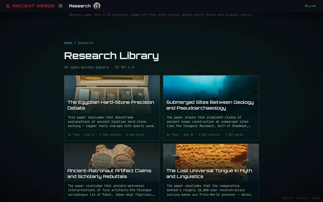 Research library — current view