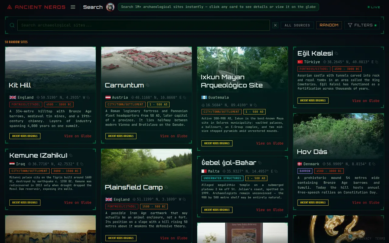 Site search — current view