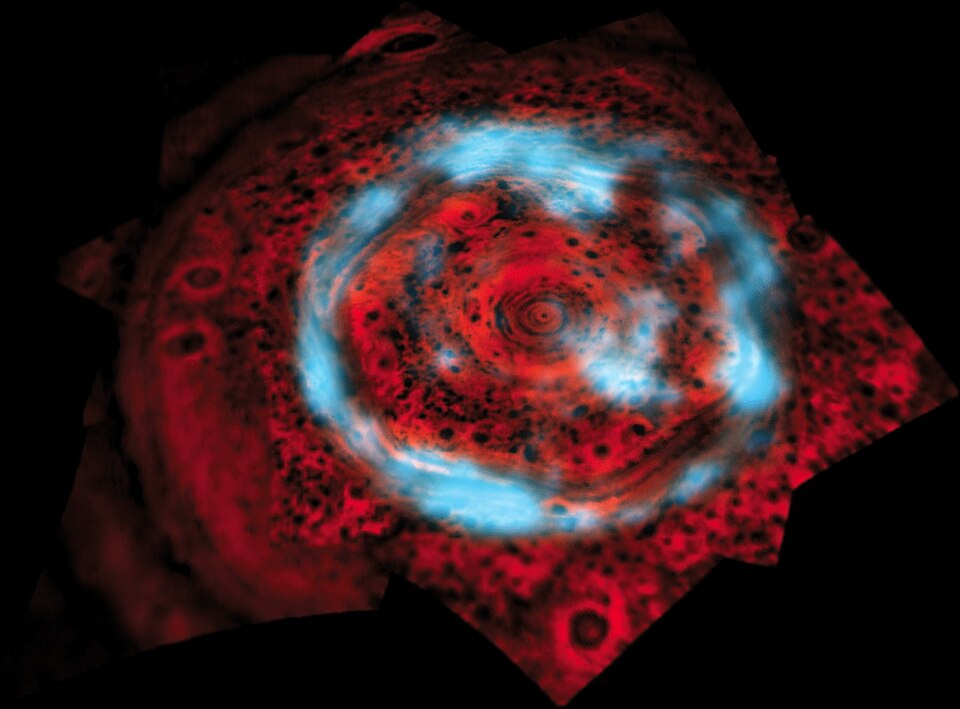 Northern aurora of Saturn