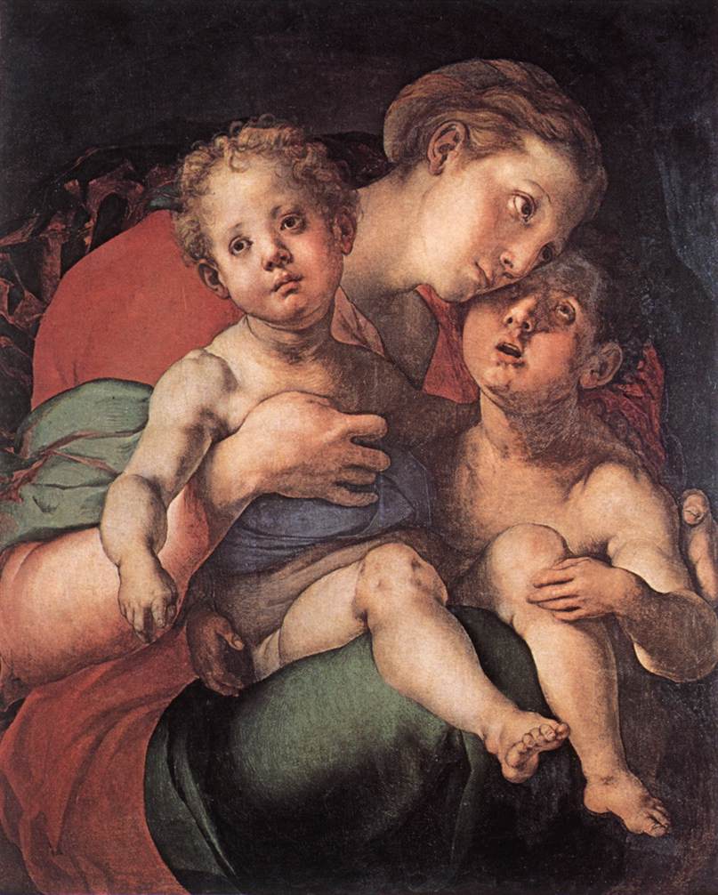 Jacopo Pontormo - Madonna and Child with the Young St John - WGA18099