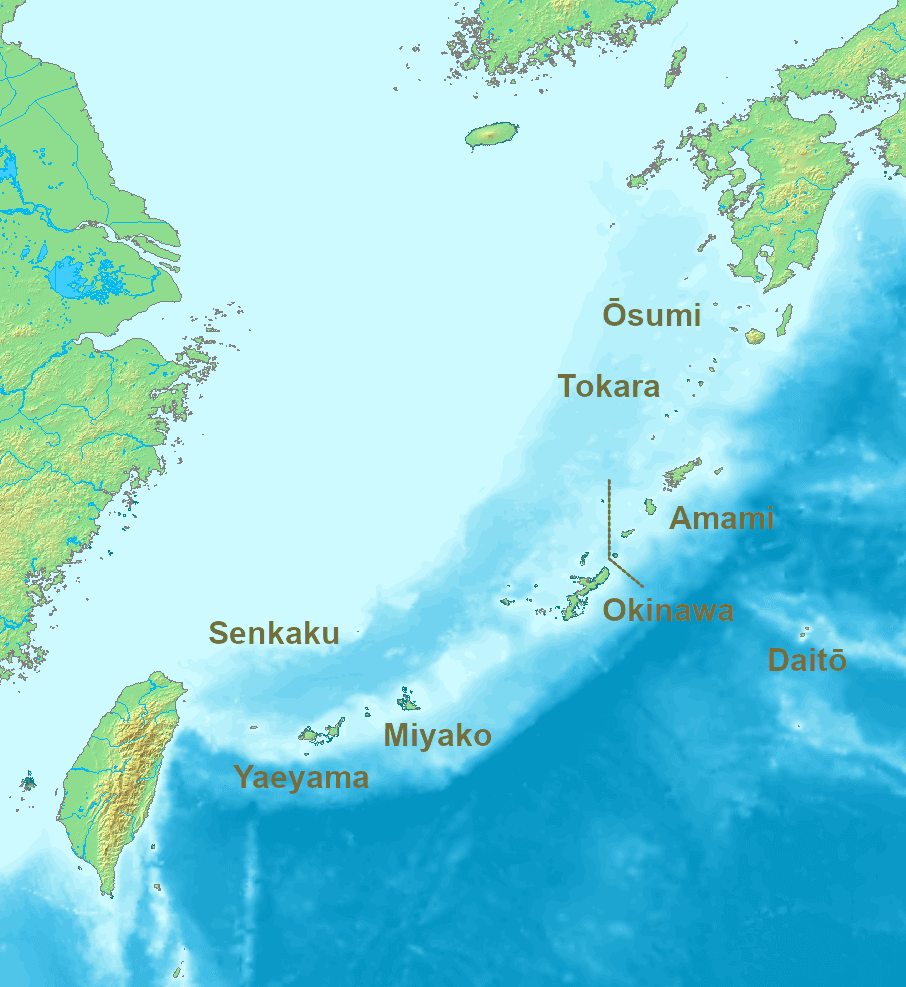 Location Ryukyu Islands
