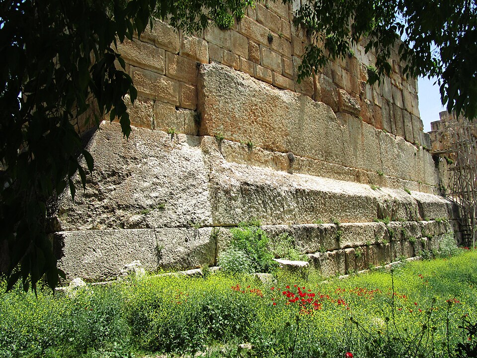 Temple of Jupiter, West wall, Trilithon, Baalbek 20528