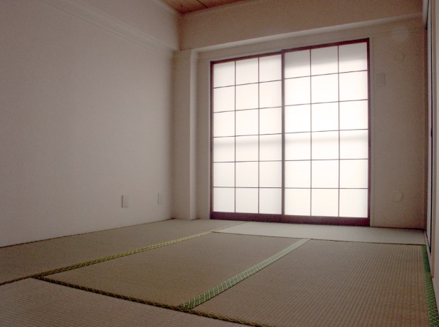 Japanese room with tatami mats