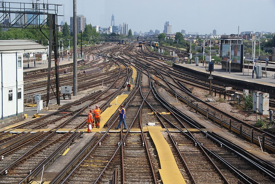 Railway tracks and points at Clapham Junction - geograph.org.uk - 2552768