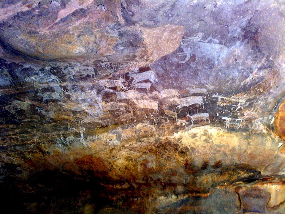 Cave Painting at Bhimbetika Rock Shelter