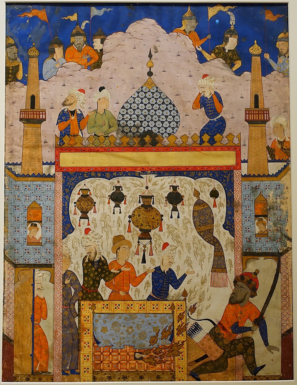 Folio from a Fal-Nameh (Book of Divination), probably Iran, 1550-1599 AD, ink, colour, and gold on paper, view 1 - Aga Khan Museum - Toronto, Canada - DSC06978