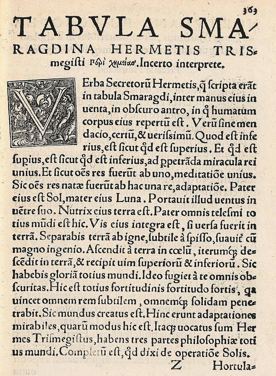 Emerald Tablet Johannes Petreius
