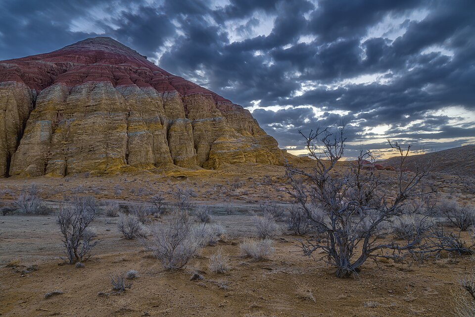 Chalk Mountains. Aktau Mountains. Altyn-Emel National Park. Kazakhstan, April 2025 03