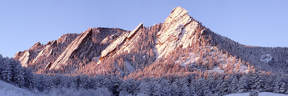 Flatirons Winter Sunrise