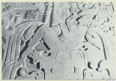 gallery:b65ec93e|verified:yes|Palenque, Temple of the Inscriptions, Sarcophagus Lid (PAL: TISL)