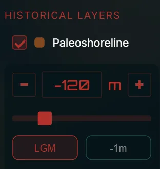 Paleoshoreline tool